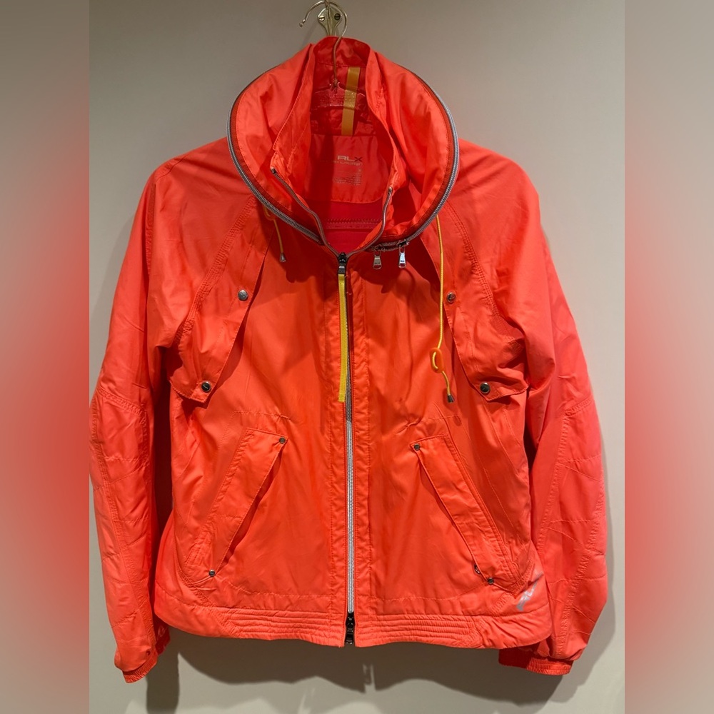 RLX - Bright Orange Zip-Up Jacket/ vest convertible